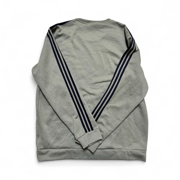 Adidas Originals Green Crewneck Sweatshirt XL Pullover 3-Stripes Logo - Picture 2 of 4